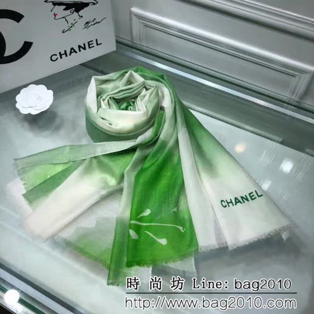 CHANEL香奈兒海外原單 18年新款 花型款式長圍巾 LLWJ6682